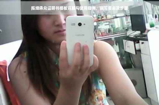 拒绝承兑证明书模板详解与使用指南，撰写要点及步骤