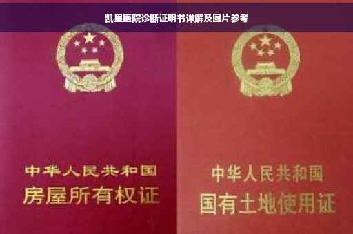 凯里医院诊断证明书详解及图片参考