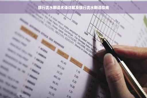 银行流水翻译术语详解及银行流水翻译指南
