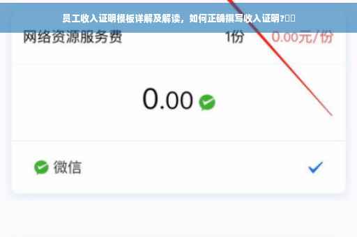 员工收入证明模板详解及解读，如何正确撰写收入证明?⚡️