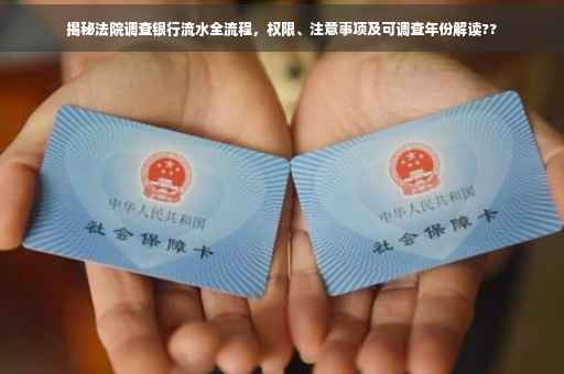 揭秘法院调查银行流水全流程，权限、注意事项及可调查年份解读??