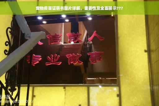 宠物疫苗证明书图片详解，重要性及全面展示???