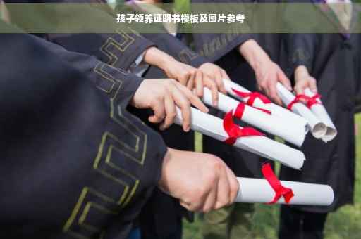 孩子领养证明书模板及图片参考