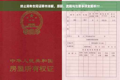 终止劳务合同证明书详解，原因、流程与注意事项全解析??
