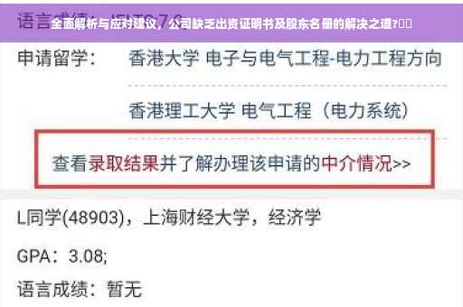 全面解析与应对建议，公司缺乏出资证明书及股东名册的解决之道?⚡️