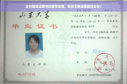 支付股权证明书的撰写指南，如何正确证明股权支付？