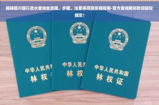 揭秘银川银行流水查询全流程，步骤、注意事项及答疑指南-官方查询网站助你轻松搞定！