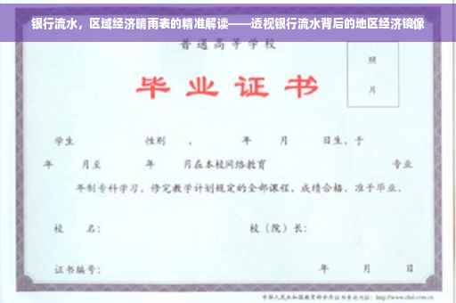 银行流水，区域经济晴雨表的精准解读——透视银行流水背后的地区经济镜像