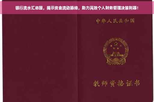 银行流水汇总图，揭示资金流动脉络，助力高效个人财务管理决策利器！