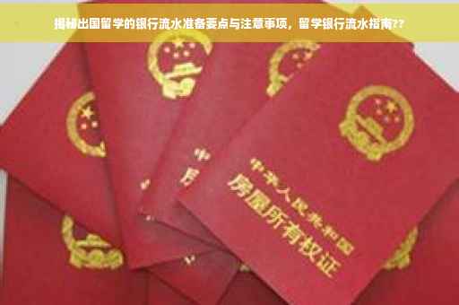 揭秘出国留学的银行流水准备要点与注意事项，留学银行流水指南??