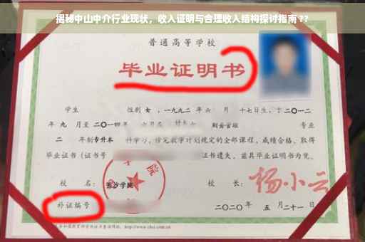 揭秘中山中介行业现状，收入证明与合理收入结构探讨指南 ??