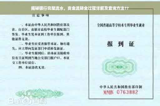 揭秘银行完整流水，资金流转全过程详解及查询方法??