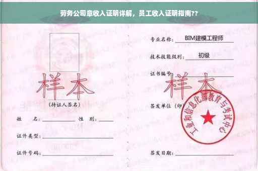劳务公司章收入证明详解，员工收入证明指南??
