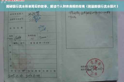 揭秘银行流水账单背后的故事，解读个人财务真相的指南（附最新银行流水图片）