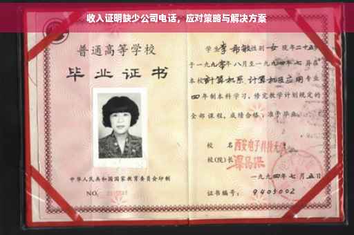 收入证明缺少公司电话，应对策略与解决方案