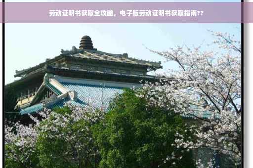 劳动证明书获取全攻略，电子版劳动证明书获取指南??