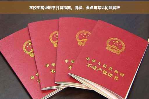 学校生病证明书开具指南，流程、要点与常见问题解析