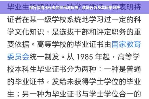 银行假流水代办的警示与反思，违法行为及其后果分析