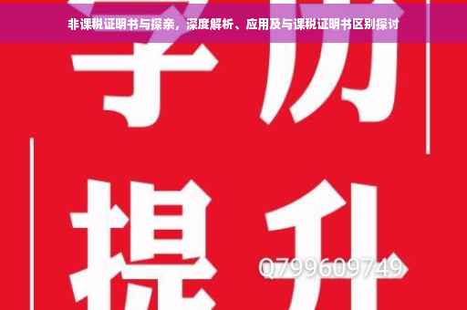 非课税证明书与探亲，深度解析、应用及与课税证明书区别探讨
