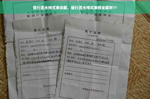银行流水格式表详解，银行流水格式表格全解析??