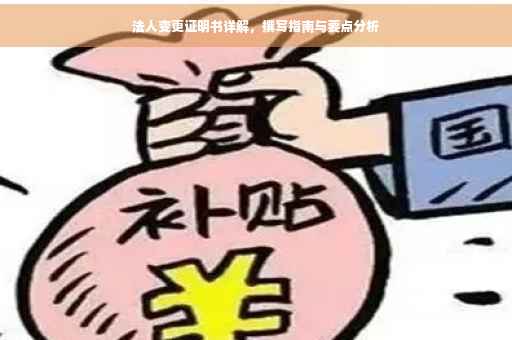 法人变更证明书详解，撰写指南与要点分析