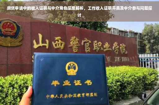 房贷申请中的收入证明与中介角色深度解析，工作收入证明开具及中介参与问题探讨