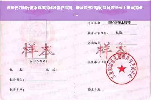 黄埔代办银行流水真相揭秘及操作指南，涉及违法犯罪问题风险警示⚠️电话揭秘​​。