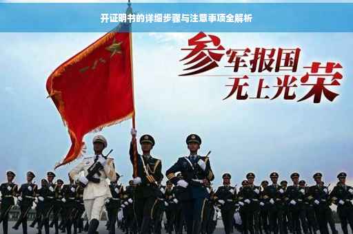 开证明书的详细步骤与注意事项全解析