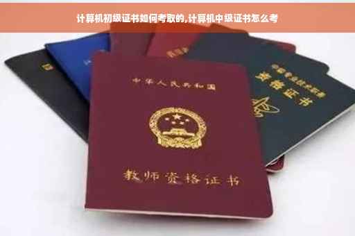 计算机初级证书如何考取的,计算机中级证书怎么考