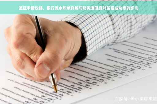 签证申请攻略，银行流水账单详解与财务透明度对签证成功率的影响