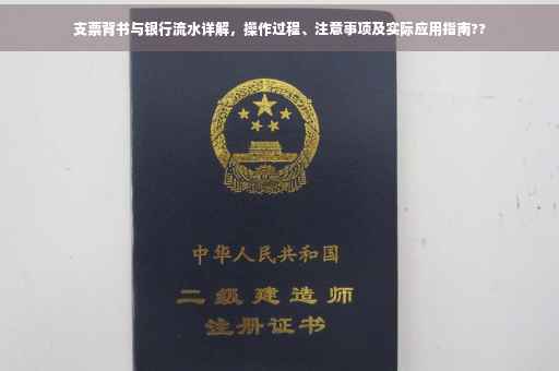 支票背书与银行流水详解，操作过程、注意事项及实际应用指南??