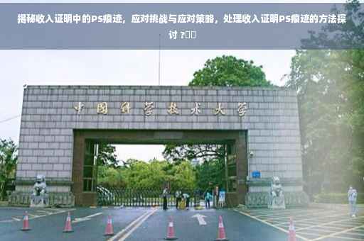 揭秘收入证明中的PS痕迹，应对挑战与应对策略，处理收入证明PS痕迹的方法探讨 ?⚡️