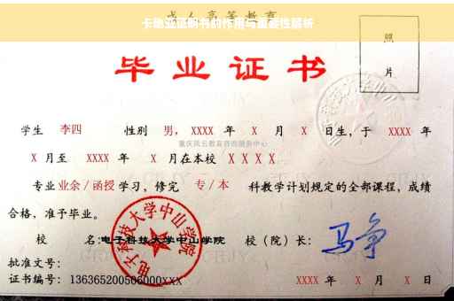 卡地亚证明书的作用与重要性解析