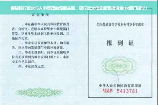 揭秘银行流水与人事管理的深度关联，银行流水信息能否提供给HR部门探讨？