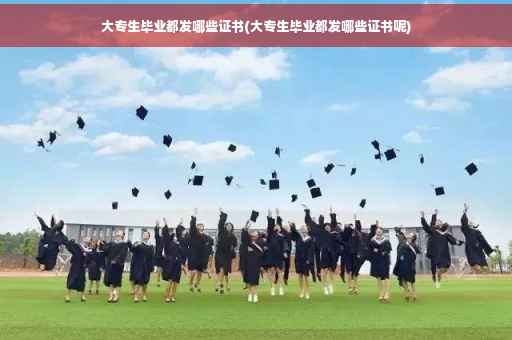 大专生毕业都发哪些证书(大专生毕业都发哪些证书呢)