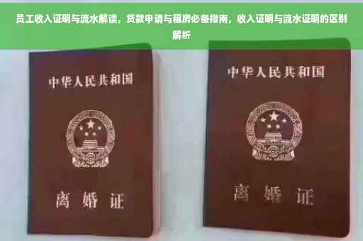 员工收入证明与流水解读，贷款申请与租房必备指南，收入证明与流水证明的区别解析