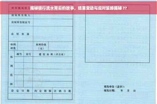 揭秘银行流水背后的故事，结果变动与应对策略揭秘 ??