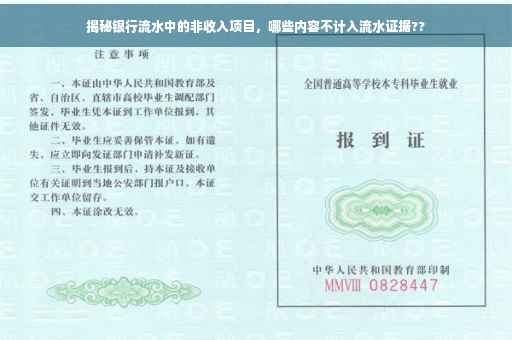 揭秘银行流水中的非收入项目，哪些内容不计入流水证据??