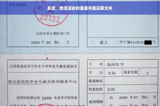 发票，经济活动的重要书面证明文件