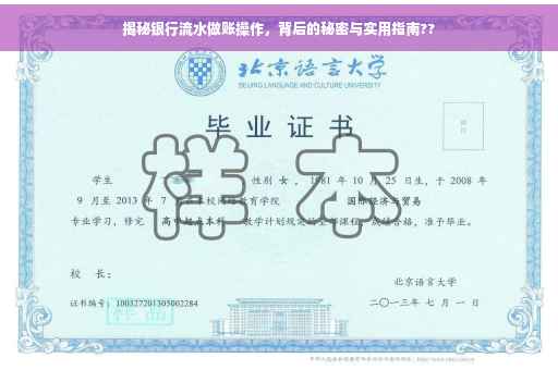 揭秘银行流水做账操作，背后的秘密与实用指南??