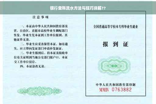 银行查账流水方法与技巧详解??