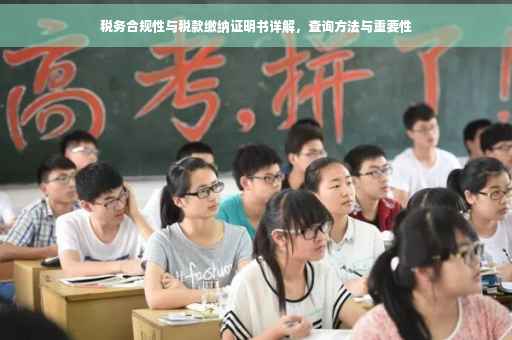 税务合规性与税款缴纳证明书详解，查询方法与重要性