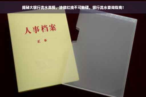 揭秘大银行流水真相，法律红线不可触碰，银行流水查询指南！