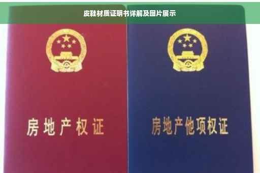 皮鞋材质证明书详解及图片展示