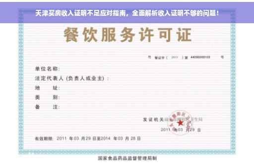 天津买房收入证明不足应对指南，全面解析收入证明不够的问题！