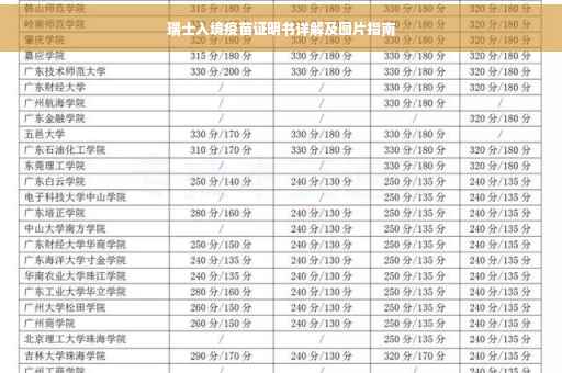 瑞士入境疫苗证明书详解及图片指南