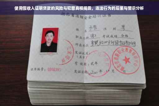 使用假收入证明贷款的风险与犯罪真相揭露，违法行为的后果与警示分析