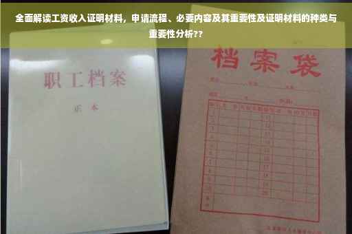 全面解读工资收入证明材料，申请流程、必要内容及其重要性及证明材料的种类与重要性分析??