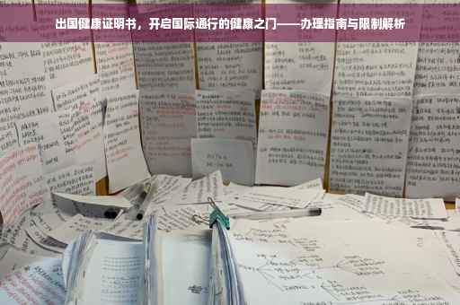 出国健康证明书，开启国际通行的健康之门——办理指南与限制解析