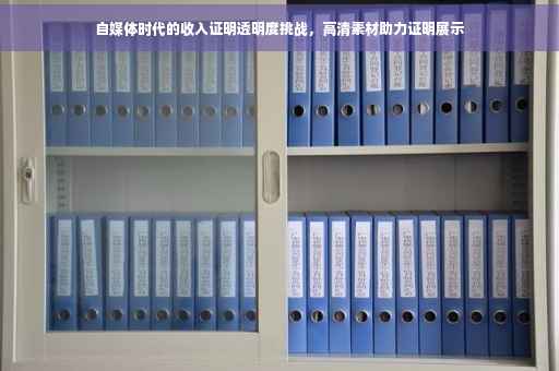自媒体时代的收入证明透明度挑战，高清素材助力证明展示